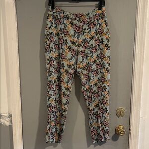 Wildfang The Empower Slim Crop Pant Floral Size 6